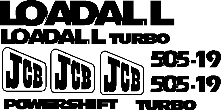 JCB 505-19 Decal Set