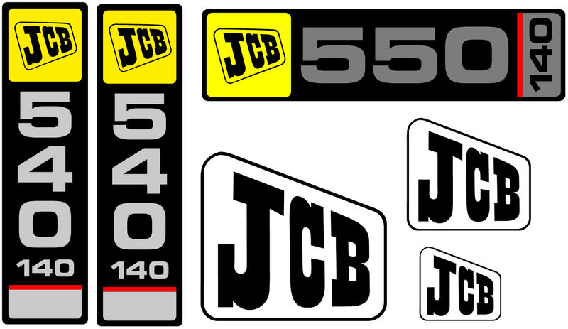 JCB 550-140 Decal Set