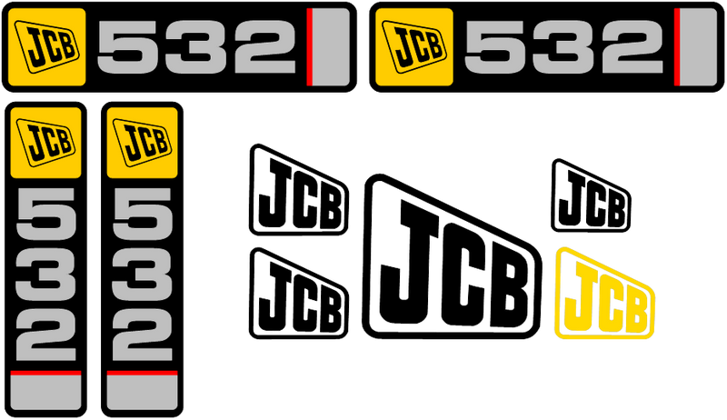 JCB 532-120 Decal Set