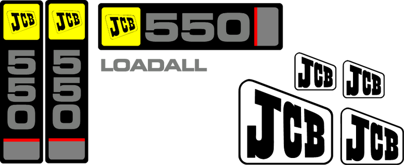 JCB 550 Decal Set