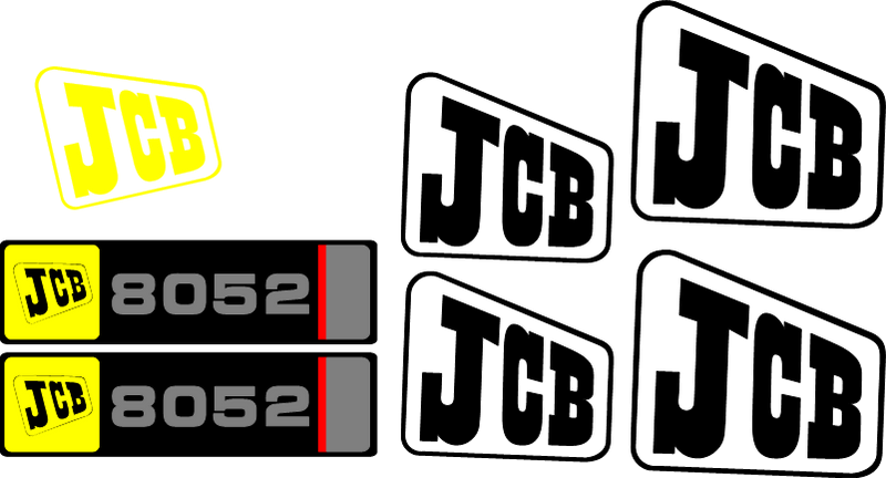 JCB 8052 Decal Set