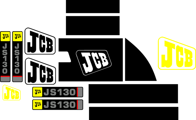 JCB JS130 Decal Set