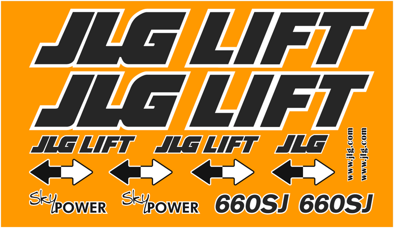 JLG 660SJ Decal Set