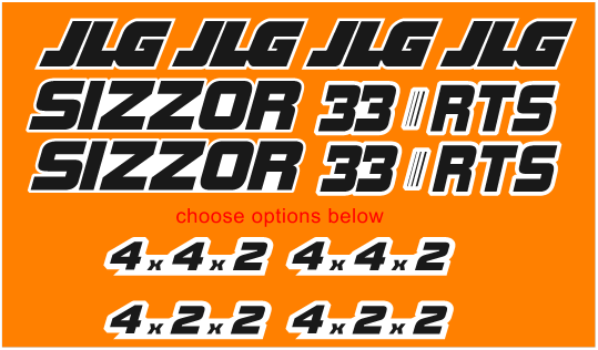 JLG 33RTS Decal Set