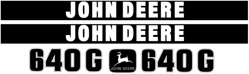 Deere 640G Decal Set