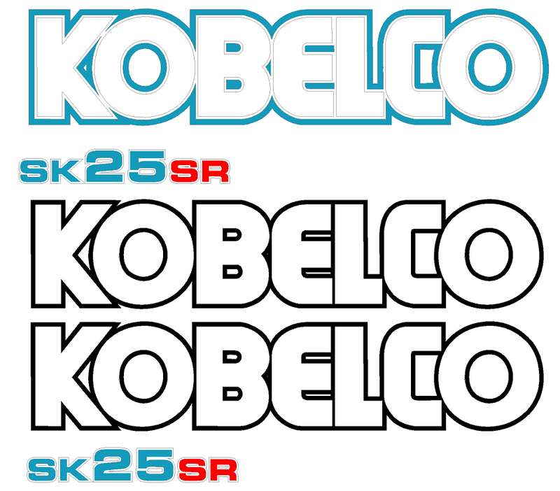 Kobelco SK25SR Decal Set