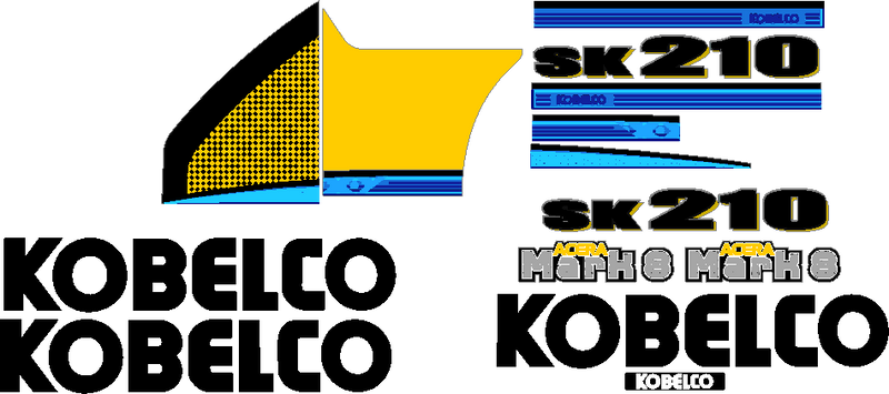 Kobelco SK210-8 Decal Set