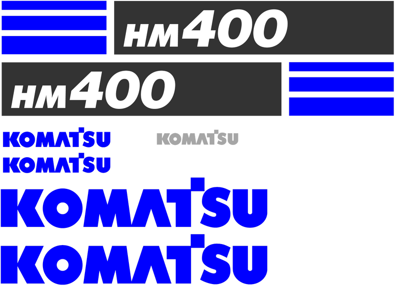 Komatsu HM400-3 Decal Set