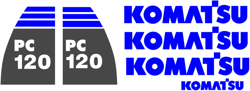 Komatsu PC120-8 Decal Set