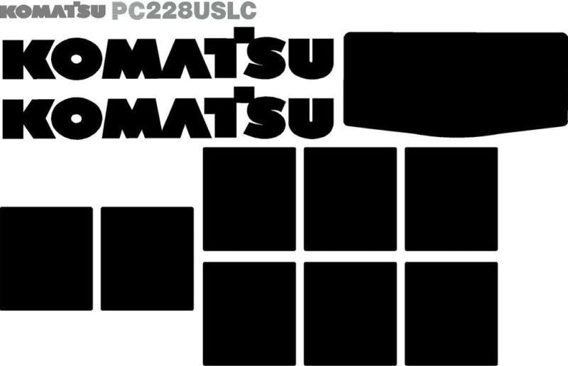 Komatsu PC228US LC-2 Decal Set