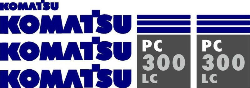 Komatsu PC300 LC-7 Decal Set