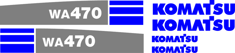 Komatsu WA470-6 Decal Set