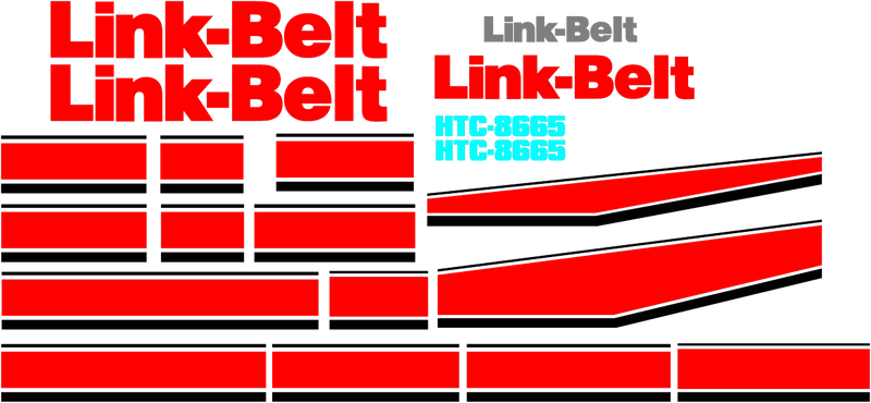 Linkbelt HTC8665 Decal Set