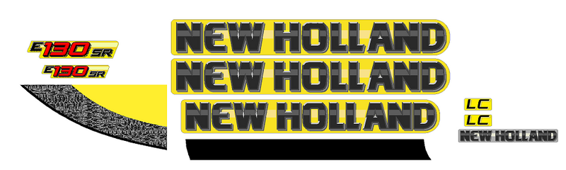 New Holland E130SR LC Decal Set