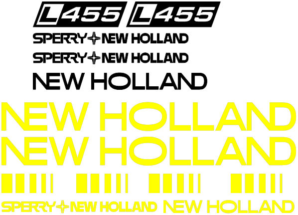 New Holland L455 Decal Set