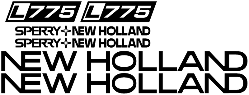 New Holland L775 Decal Set