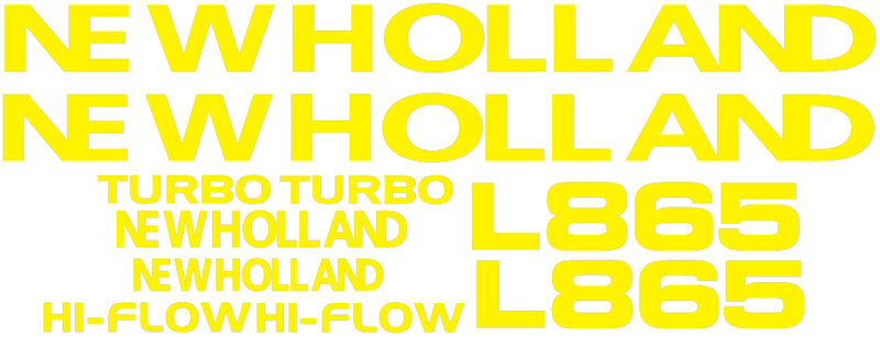 New Holland L865 Decal Set