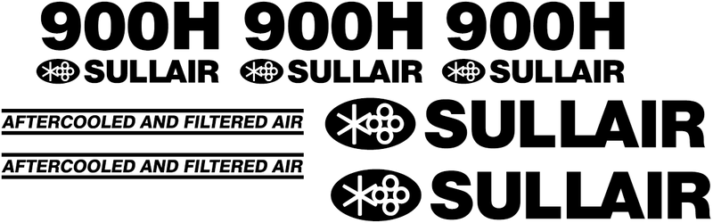 Sullair 900H  Decal Set