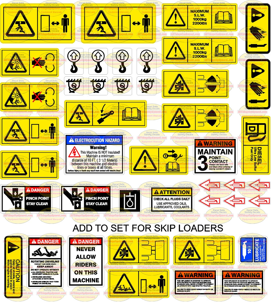 Terex Backhoe Safety Set