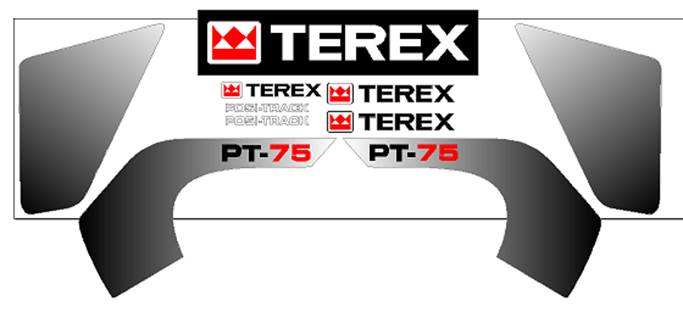 Terex PT75 Decal Set