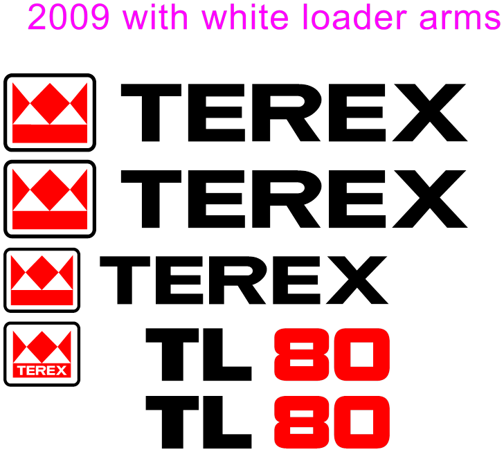 Terex TL80 Decal Set