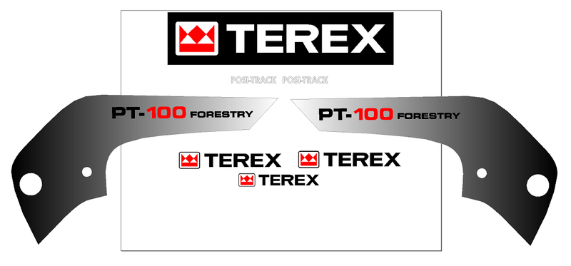 Terex PT100F Decal Set