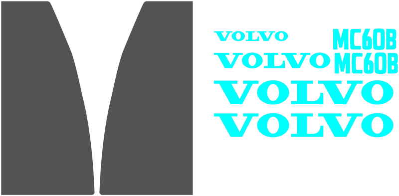 Volvo MC60B  Decal Set