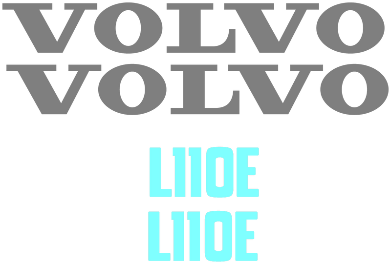 Volvo L110E Decal Set