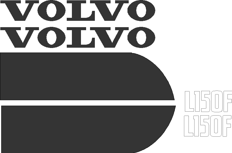 Volvo L150F Decal Set