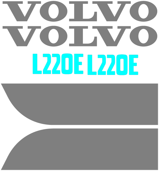 Volvo L220E Decal Set