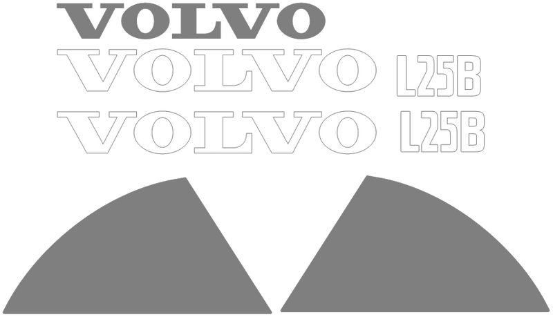 Volvo L25B Decal Set