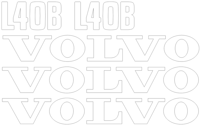 Volvo L40B Decal Set