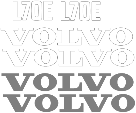 Volvo L70E Decal Set