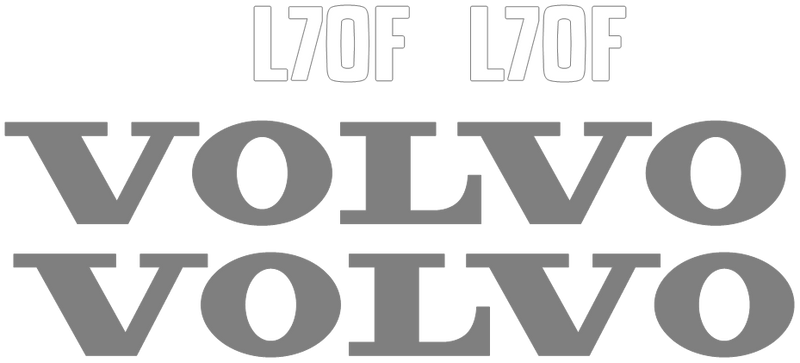 Volvo L70F Decal Set