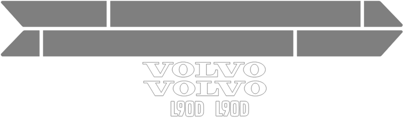 Volvo L90D Decal Set