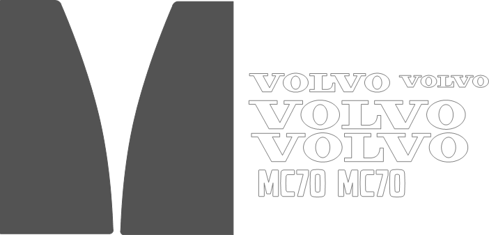 Volvo MC70 Decal Set