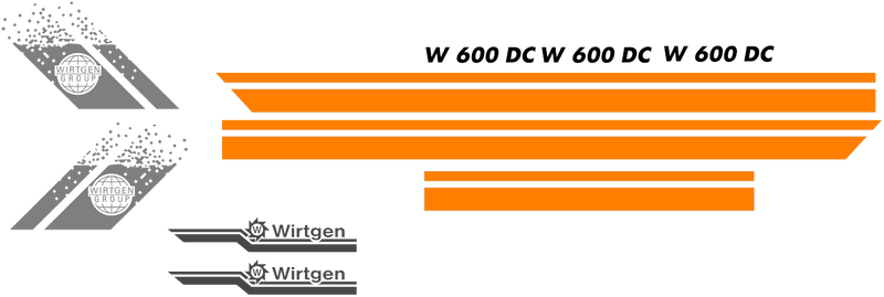 Wirtgen W600DC  Decal Set
